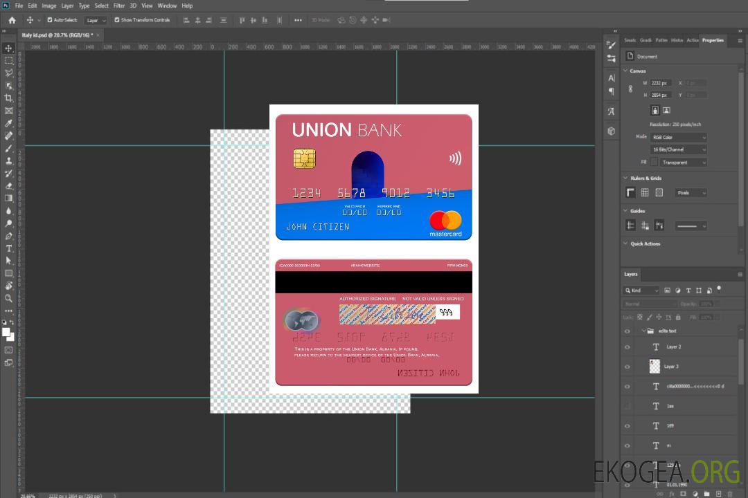 Carte Mastercard de l'Union Bank d'Albanie template Carte Mastercard de l'Union Bank d'Albanie template